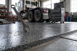 Why a Thick Garage Floor Coating is Vital for Heavy Machinery and Tool Drop Protection